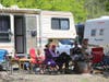 Campers are shown Memorial Day Weekend at Spanish Flat Recreation Area at Lake Berryessa.