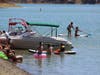 Boaters and swimmers are shown Memorial Day Weekend at Spanish Flat Recreation Area at Lake Berryessa.