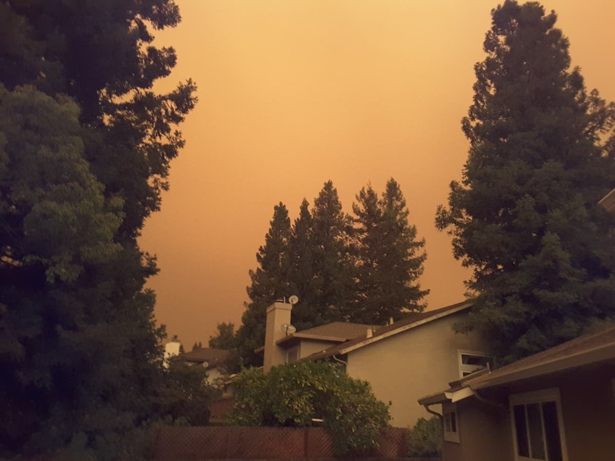 Smoke-filled sky over Concord at 8 a.m. Sept. 9, 2020.