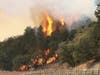 The Glass Fire burns Sunday in the hills above St. Helena in Napa County.