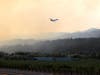 Numerous Cal Fire air tankers have been attacking the Glass Fire from above, flying as conditions allow.