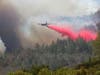 Numerous Cal Fire air tankers have been attacking the Glass Fire from above, flying as conditions allow.