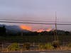 The Glass Fire is pictured Sunday evening from 4523 St .Helena Highway in Calistoga.