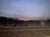 The Glass Fire is pictured Sunday evening from 4523 St .Helena Highway in Calistoga.