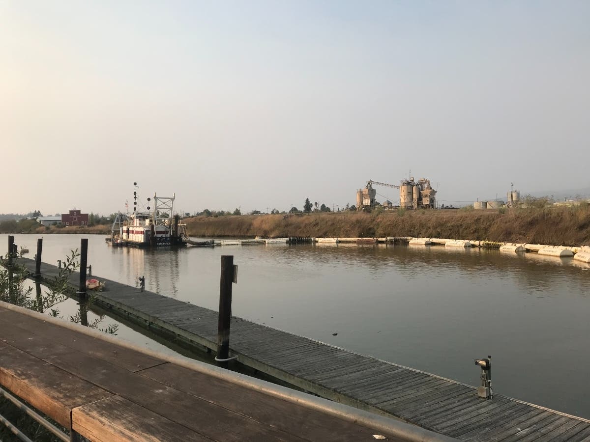 Dredging takes place Oct. 2 on the Petaluma River.