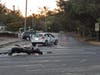 Farmers Lane and Hoen Avenue were closed for several hours Thursday morning as Santa Rosa police investigated a fatal crash between a motorcycle and a car.