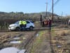 A car reported stolen from Bakersfield was recovered by Sonoma County sheriff's deputies Wednesday after the suspected car thieves got stuck in a muddy Healdsburg field.