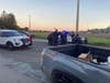 A suspected DUI driver is taken into custody Sunday after leading officers on a chase.