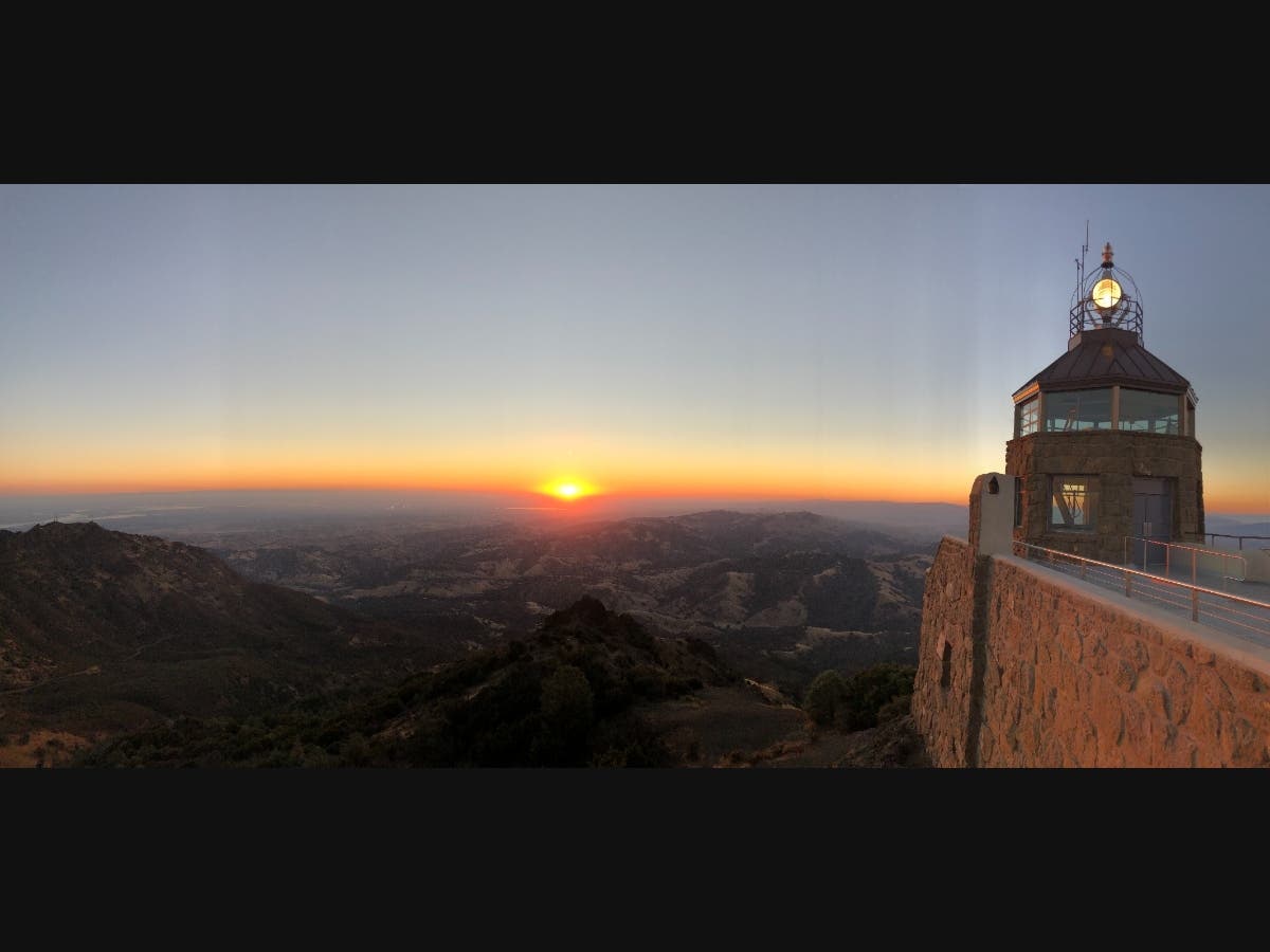 The "Eye of Diablo" Mount Diablo Summit Beacon has been lit weekly on Sunday nights since the start of the pandemic.