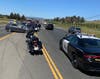 A pursuit comes to an end Tuesday on state Highway 12 west of Interstate Highway 80 in Solano County.