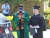 Sonoma State University holds drive-through commencement ceremonies, Saturday, May 22.