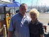 George and Karren Seefken escape the heat Thursday in Bodega Bay. They are celebrating their wedding anniversary and are from Yuba City, where triple-digit weather is forecast through the weekend.