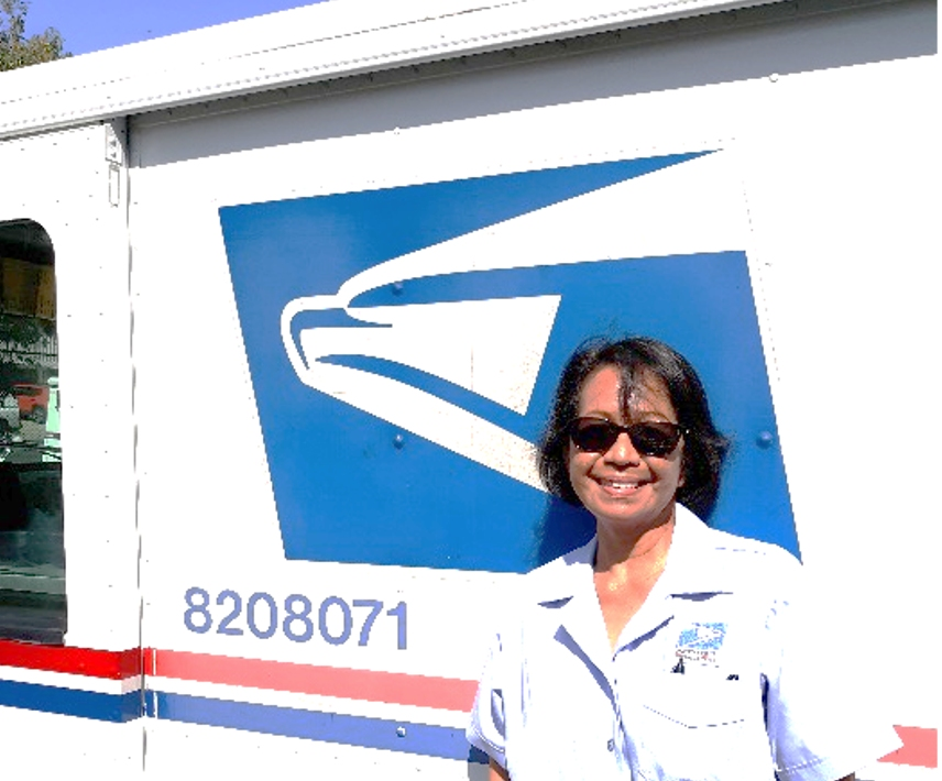 Lorna Lualhati, a letter carrier for the U.S. Postal Service in Benicia, hit a major milestone Tuesday when she drove her 1 millionth, accident-free mile.