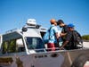 Napa youth check out the sheriff's Marine Patrol boat at National Night Out 2021.