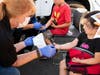 Children get fingerprinted at Napa's National Night Out 2021.