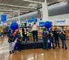 Market Manager Joshua Boeckholt speaks Friday during a celebration of the remodeling project at American Canyon Walmart Supercenter.