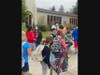 St. Helena Elementary School students are pictured on Walk & Roll To School Day, Oct. 6, 2021.