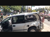 The driver of this minivan is suspected of driving under the influence of prescription drugs 
 and colliding with a SMART train Wednesday in Santa Rosa, according to police.