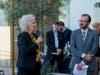 Janis Cannon (left), senior vice president of upscale brands, Choice Hotels, and Travis Lott (right) general manager Cambria Hotel Napa Valley are pictured Oct. 13 during the grand opening ceremony for the upscale Napa hotel.