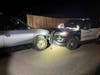 A San Rafael man was taken into custody Sunday night after a pursuit from Marin County to Petaluma that ended when he rammed a Petaluma patrol car, police said.
