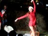 Ice skaters entertain at an event Saturday that coincided with the Holiday Lighted Boat Parade along the Petaluma River.