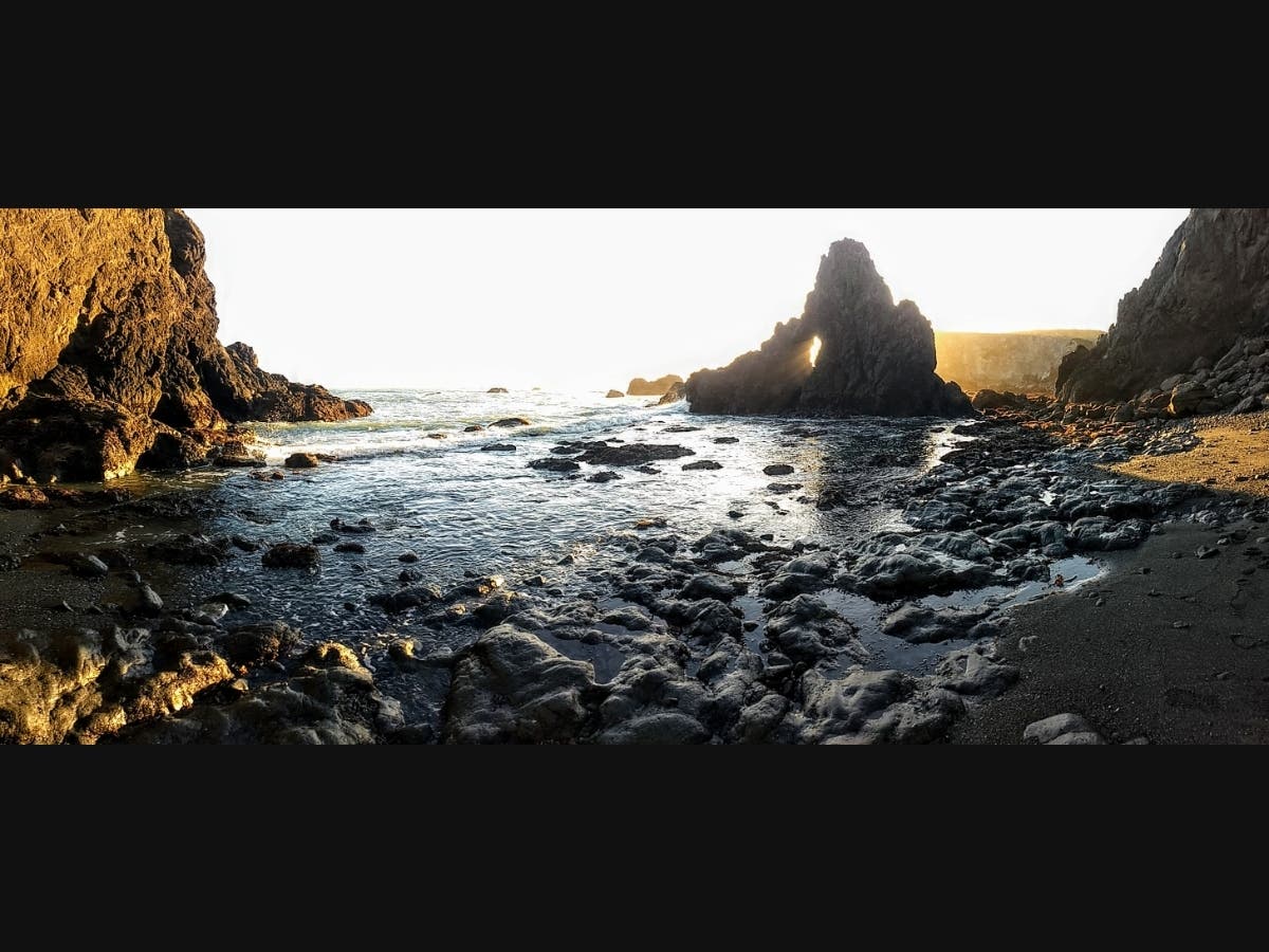 A cove below Jenner Headlands along the Sonoma County coast.