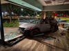 A driver who crashed into a glass storefront at 140 Stony Point Road in Santa Rosa was arrested on suspicion of DUI, police said.