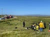CHP, Sonoma Sheriff, Marin County Fire and Inverness Fire respond to a motorcycle crash Sunday near the Point Reyes Lighthouse.