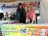 Candy Clark (right) the actress who played Debbie in "American Graffiti," signs autographs Saturday in Petaluma alongside another actress from the movie, MacKenzie Phillips (left) who was only 12 years old when the movie was filmed.