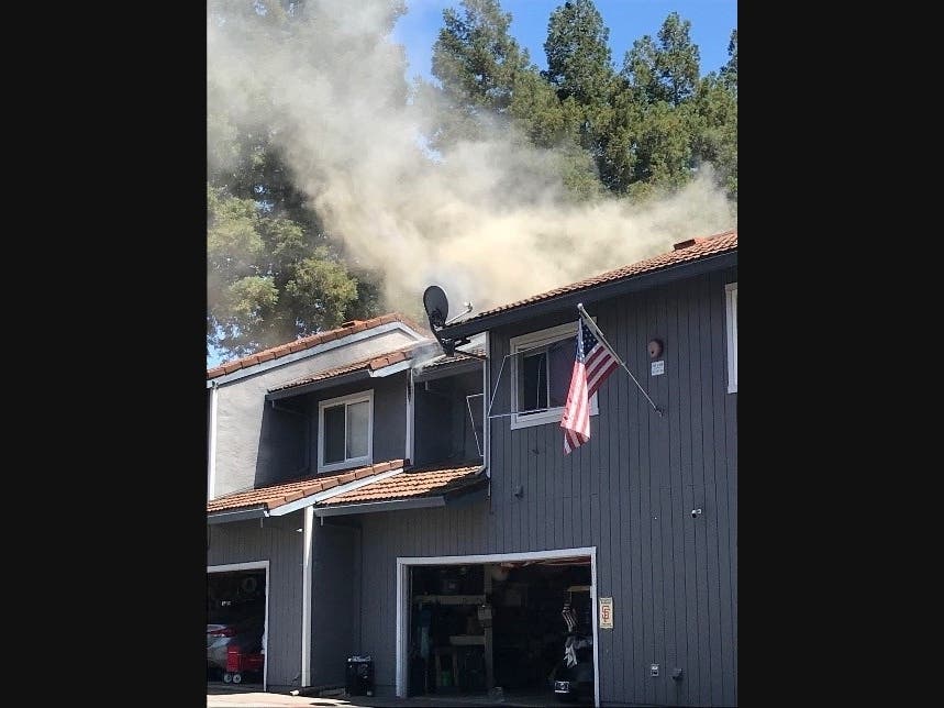 A townhome fire in the 5000 block of Country Club Drive in Rohnert Park was reported at 1:42 p.m. Monday.