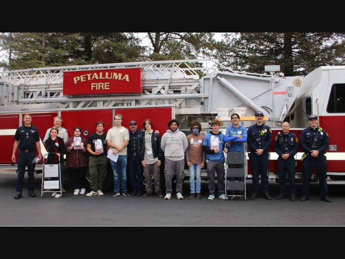 Petaluma firefighters, scouts from Petaluma Troop 9, and seniors from Casa Grande High School installed smoke alarms at 37 homes Oct. 15 on Rebuilding Together Petaluma Day.
