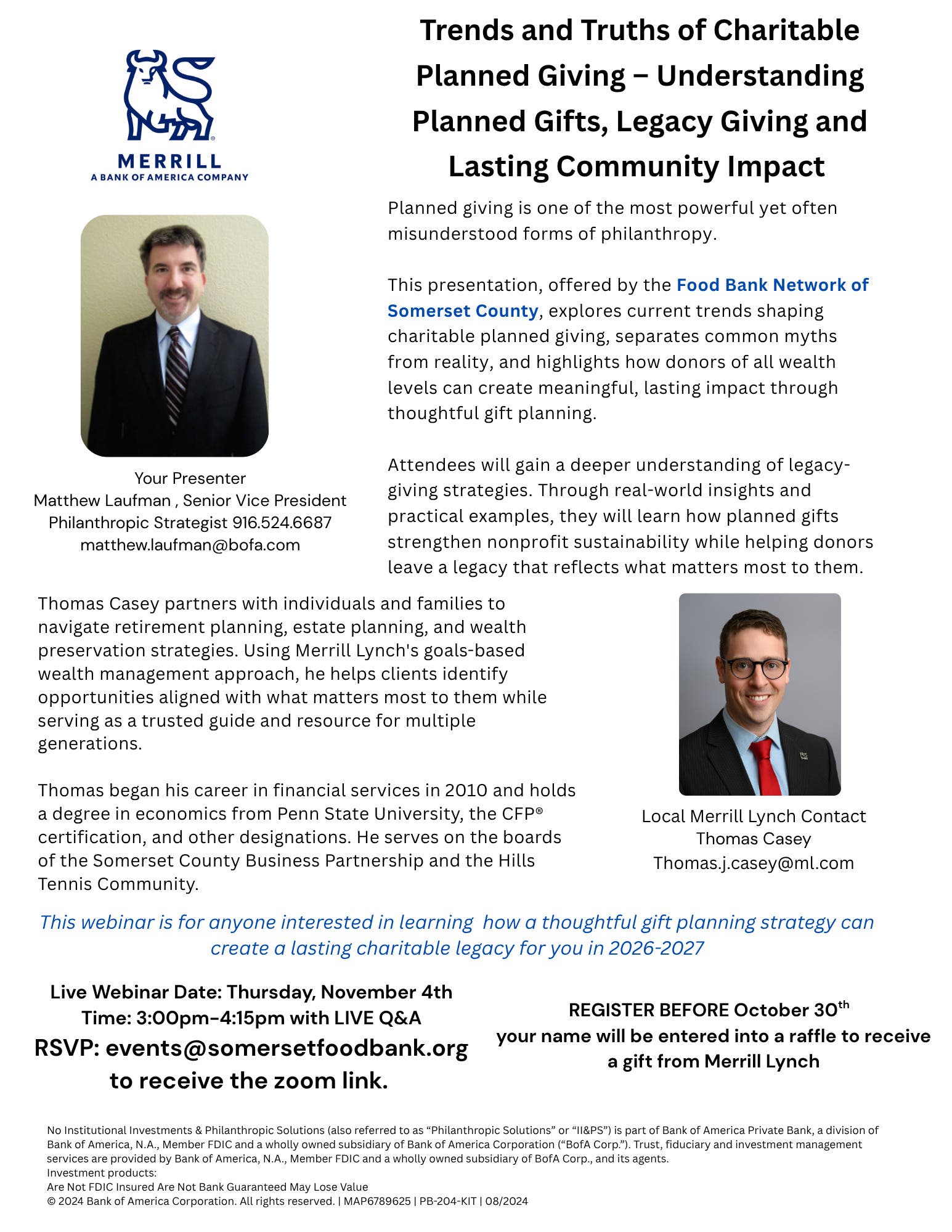 Trends and Truths of Charitable Planned Giving – Understanding Planned Gifts, Legacy Giving and Last