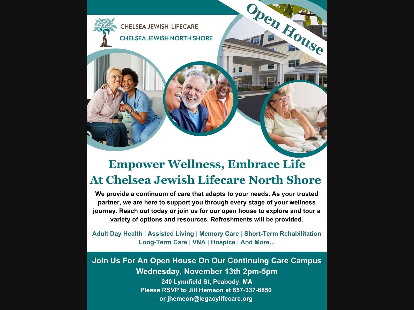 Chelsea Jewish Lifcare North Shore Campus Open House 