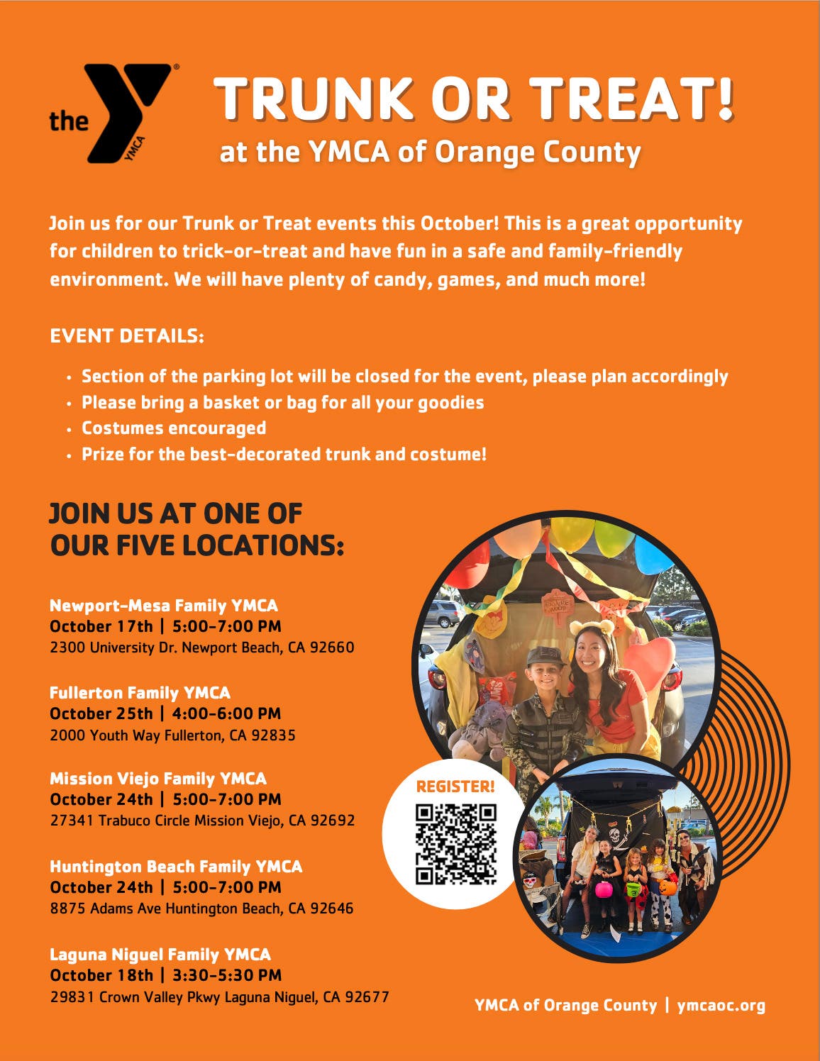 YMCA of Orange County Trunk or Treat 2025
