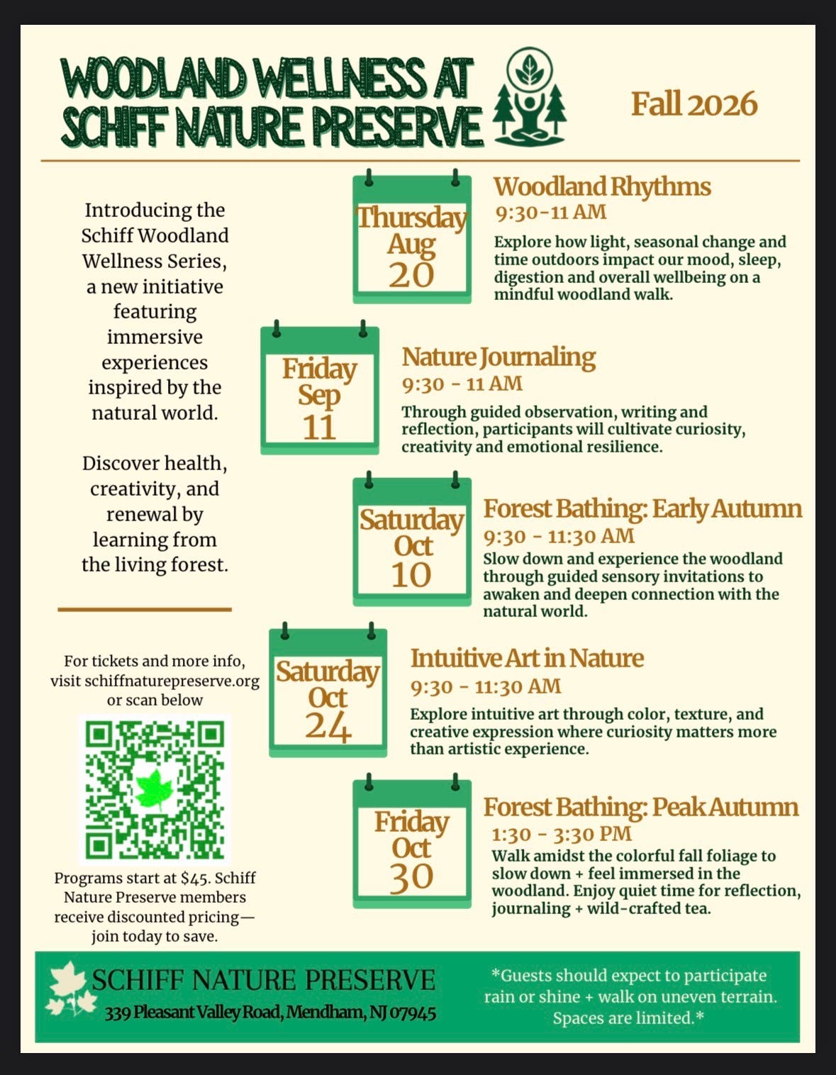 Woodland Wellness Series
