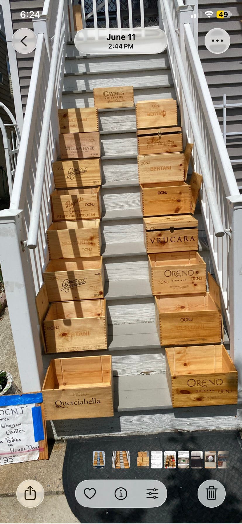Wooden wine boxes 