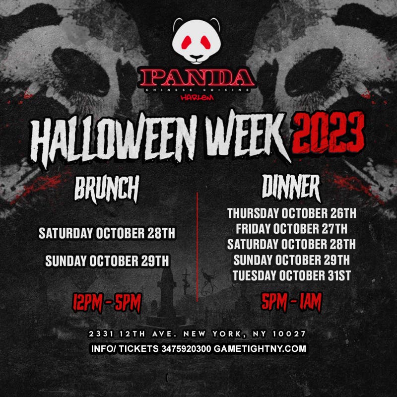 Oct 26 Panda Harlem NYC Halloween Parties 2023 New York City, NY Patch
