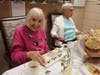 Helen Harris shows off her pots de creme flight at Peace Village's Chef's Table