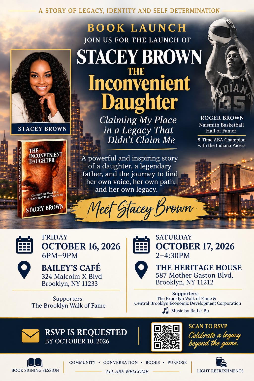 BROOKLYN WALK OF FAME Launches  Brooklyn Icons &Legends book discussion series of icons and legends 