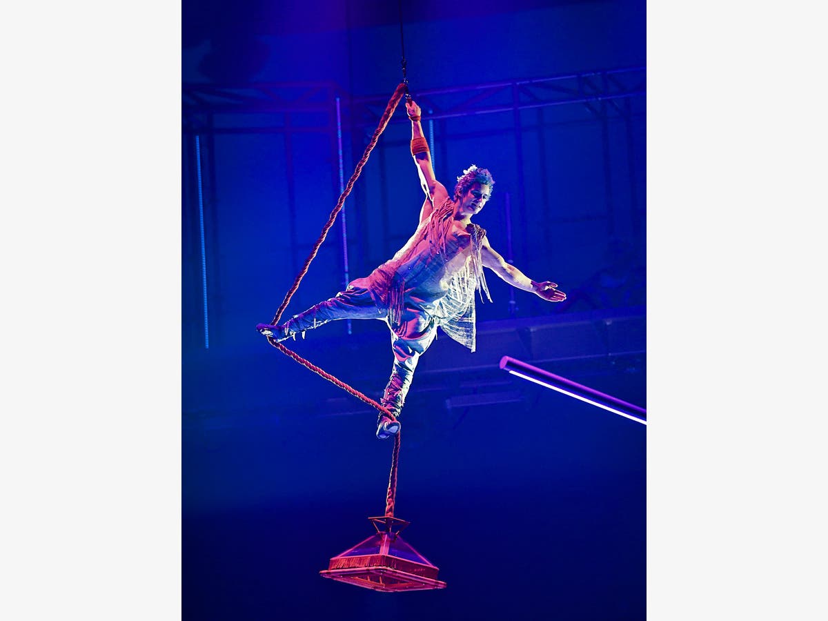 Cirque du Soleil VOLTA is performing.Under the Big Top at Santa Clara County Fairgrounds in San Jose.