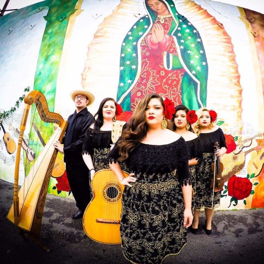 Grupo Bella among performers at the 2019 Women's Mariachi Festival in San Gabriel, CA.