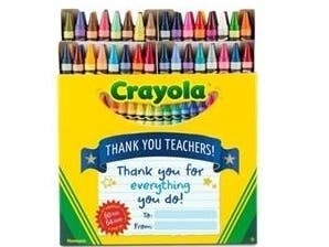 Among the 2019 Teacher Appreciation Week deals is from Crayola, offering 15 percent off its entire website. 