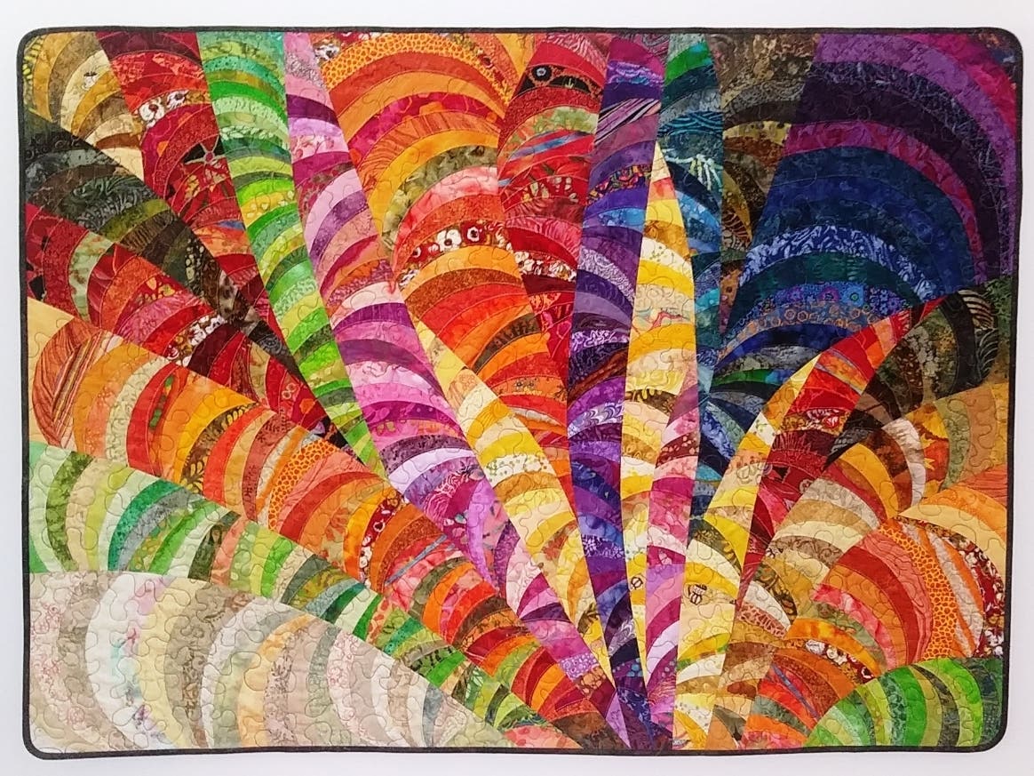 Glenn Miller, of Chatsworth, was accepted as contestant with his quilt, Carnaval, at AQS QuiltWeek - Fall-Paducah, KY.