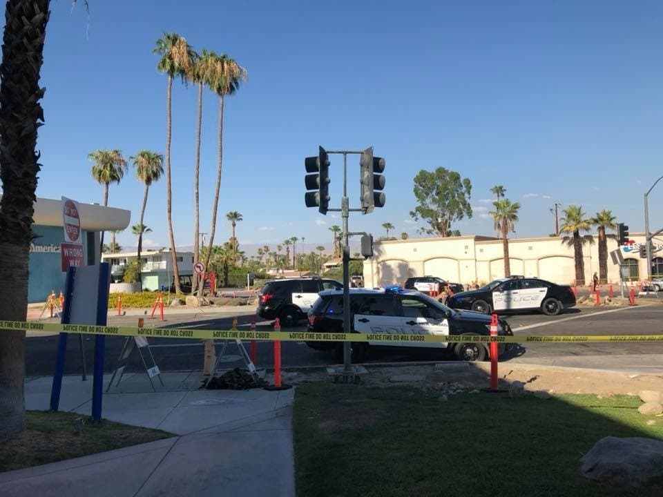 Officer-involved shooting reported in Palm Springs, CA.