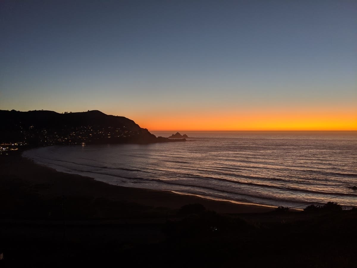 Sunset view in Pacifica, CA.