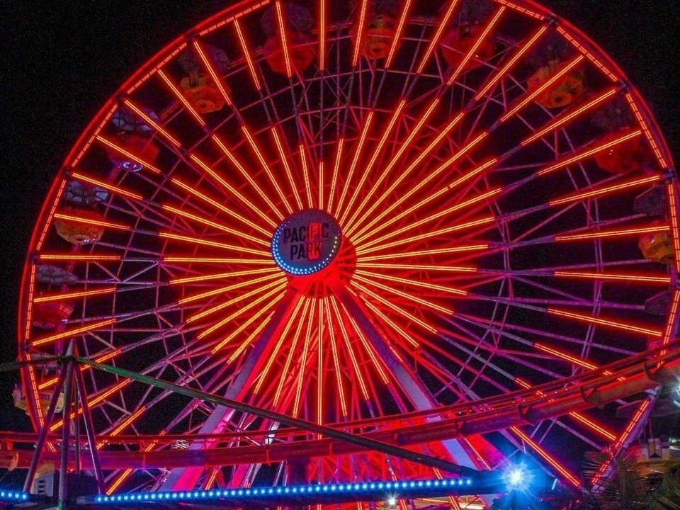 A serenaded Ferris wheel ride and dinner at the Santa Monica pier is among many area options for Feb. 14. 