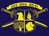 A special flag designed by San Pedro resident and U.S. Coast Guard veteran George Palaziol will fly over the USS Iowa during the pandemic.,