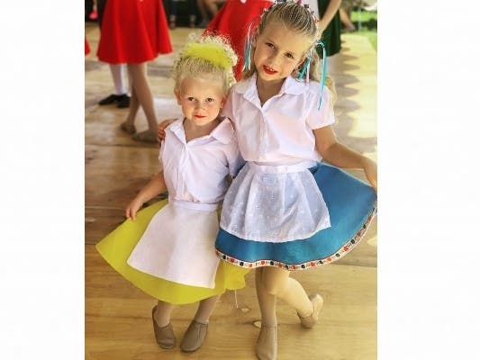 Members of the Dance Spectrum Ensemble perform in 2019 at the Annual King Ludwig's Oktoberfest in Beaumont, CA.