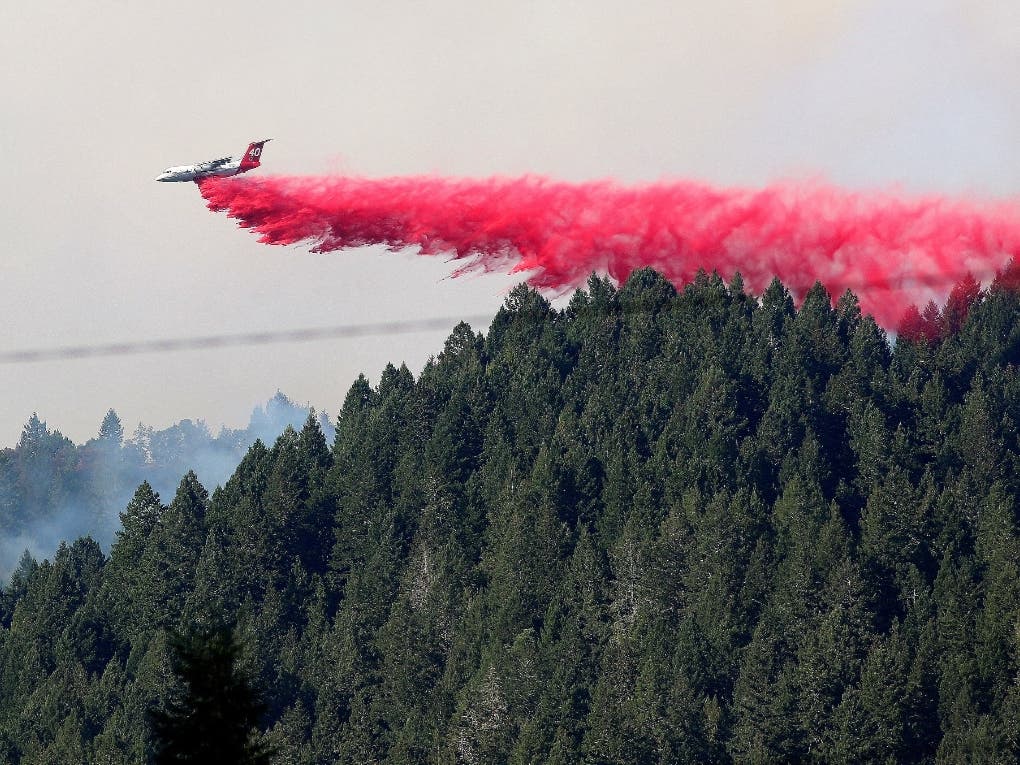 Weekend air tanker crews battle the LNU Lightning Complex fire, now the second largest fire in California history. 