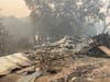 Sweeping view of destruction left by the Walbridge Fire, west of Healdsburg.
